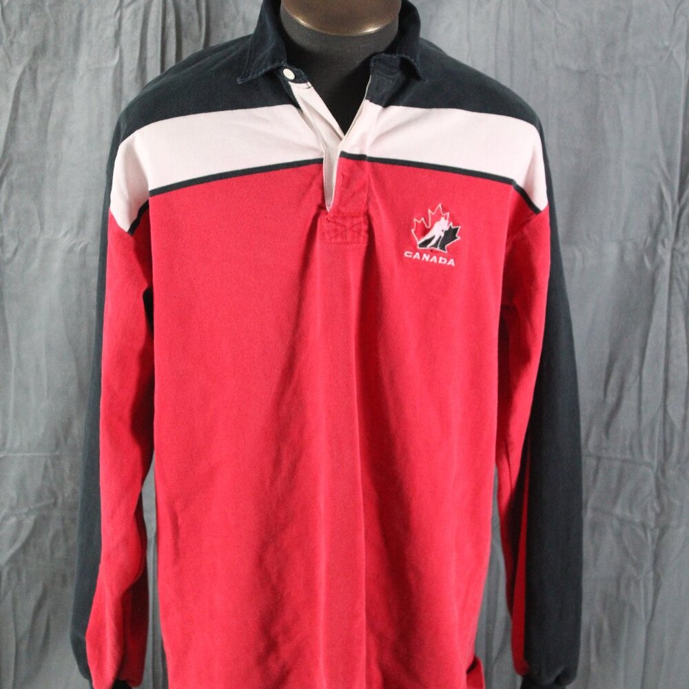 Hockey Canada Jersey (VTG) - Rugby Jersey by Barbarian - Men's 3XL